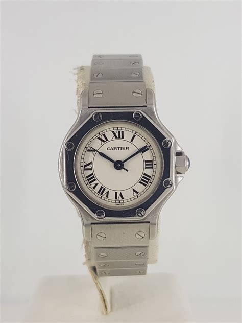 montre cartier santos octogonale femme|cartier santos watch cost.